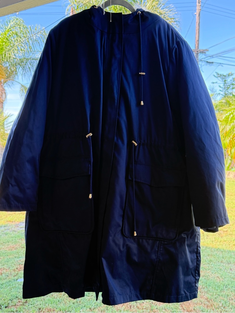 Torrid Navy Hooded Parka Jacket